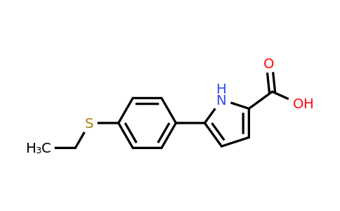 CAS 1526808-39-8 | 5-(4-(Ethylthio)phenyl)-1H-pyrrole-2-carboxylic acid