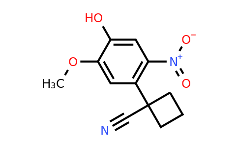 CAS 1527503-23-6 | 1-(4-Hydroxy-5-methoxy-2-nitrophenyl)cyclobutanecarbonitrile