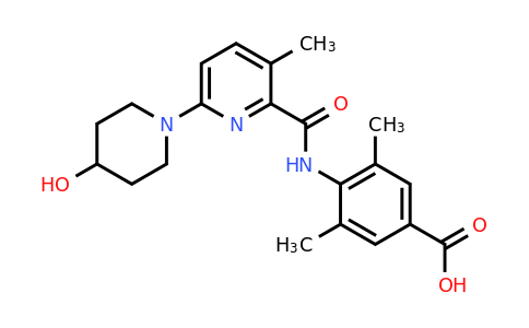 CAS 1529760-74-4 | 4-[6-(4-hydroxypiperidin-1-yl)-3-methylpyridine-2-amido]-3,5-dimethylbenzoic acid