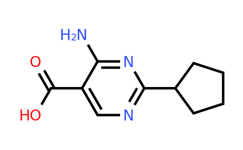 CAS 1530799-71-3 | 4-amino-2-cyclopentylpyrimidine-5-carboxylic acid