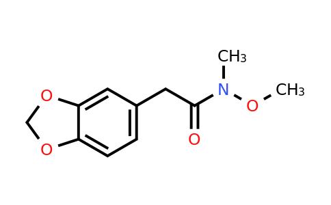 CAS 153277-41-9 | 2-(1,3-dioxaindan-5-yl)-N-methoxy-N-methylacetamide