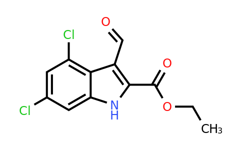 CAS 153435-96-2 | Ethyl 4,6-dichloro-3-formyl-1H-indole-2-carboxylate
