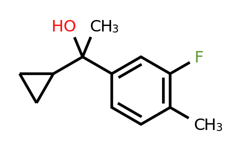 CAS 1534439-19-4 | 1-Cyclopropyl-1-(3-fluoro-4-methylphenyl)ethanol