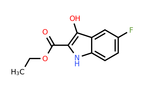 5-Fluoro-3-hydroxy-1H-indole-2-carboxylic acid ethyl ester