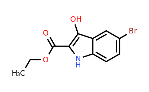 CAS 153501-30-5 | 5-Bromo-3-hydroxy-1H-indole-2-carboxylic acid ethyl ester