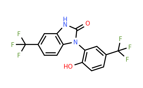 CAS 153587-01-0 | 1-(2-Hydroxy-5-(trifluoromethyl)phenyl)-5-(trifluoromethyl)-1H-benzo[D]imidazol-2(3H)-one