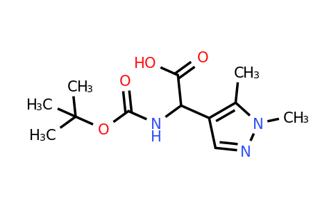 CAS 1536009-93-4 | 2-{[(tert-butoxy)carbonyl]amino}-2-(1,5-dimethyl-1H-pyrazol-4-yl)acetic acid