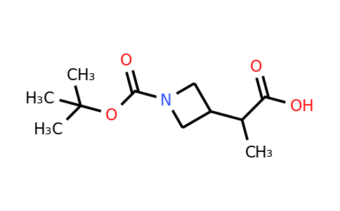 CAS 1536183-80-8 | 2-{1-[(tert-butoxy)carbonyl]azetidin-3-yl}propanoic acid