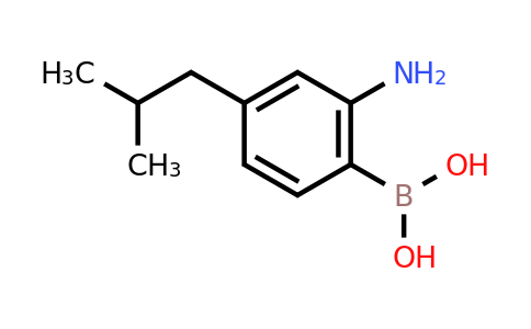 CAS 153624-54-5 | 2-Amino-4-(2-methylpropyl)phenylboronic acid