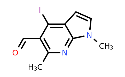 CAS 1537883-70-7 | 4-iodo-1,6-dimethyl-1H-pyrrolo[2,3-b]pyridine-5-carbaldehyde