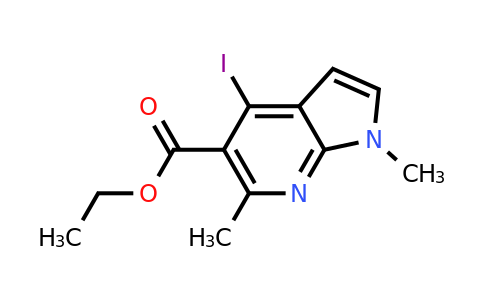 CAS 1537883-72-9 | ethyl 4-iodo-1,6-dimethyl-1H-pyrrolo[2,3-b]pyridine-5-carboxylate
