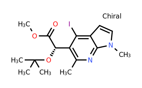 CAS 1537883-82-1 | methyl (2S)-2-(tert-butoxy)-2-{4-iodo-1,6-dimethyl-1H-pyrrolo[2,3-b]pyridin-5-yl}acetate