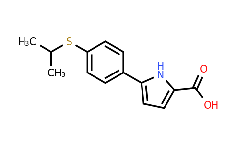 CAS 1538665-70-1 | 5-(4-(Isopropylthio)phenyl)-1H-pyrrole-2-carboxylic acid