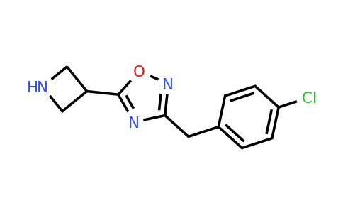 CAS 1539063-65-4 | 5-(Azetidin-3-yl)-3-(4-chlorobenzyl)-1,2,4-oxadiazole