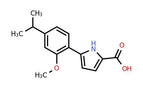 CAS 1539112-22-5 | 5-(4-Isopropyl-2-methoxyphenyl)-1H-pyrrole-2-carboxylic acid