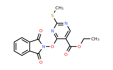 CAS 15400-45-0 | Ethyl 4-((1,3-dioxoisoindolin-2-yl)oxy)-2-(methylthio)pyrimidine-5-carboxylate