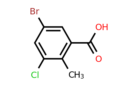 CAS 1540188-38-2 | 5-Bromo-3-chloro-2-methylbenzoic acid