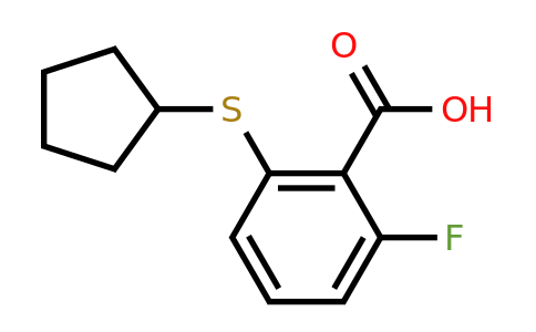 CAS 1540844-88-9 | 2-(cyclopentylsulfanyl)-6-fluorobenzoic acid