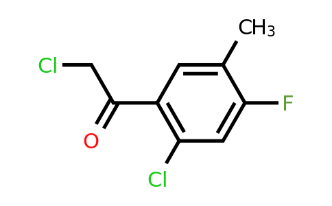 CAS 154258-17-0 | 2-chloro-1-(2-chloro-4-fluoro-5-methylphenyl)ethan-1-one