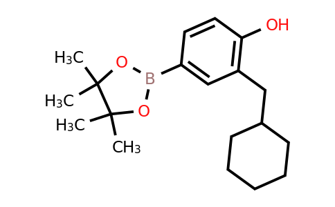 CAS 1542755-50-9 | 2-(Cyclohexylmethyl)-4-(4,4,5,5-tetramethyl-1,3,2-dioxaborolan-2-YL)phenol