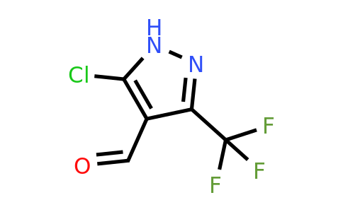 CAS 154357-44-5 | 5-Chloro-3-(trifluoromethyl)-1H-pyrazole-4-carbaldehyde