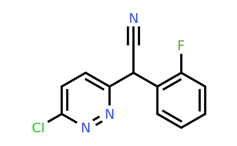 CAS 154419-42-8 | 2-(6-Chloropyridazin-3-yl)-2-(2-fluorophenyl)acetonitrile