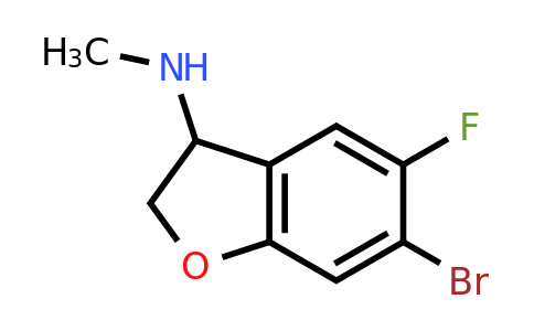 CAS 1547734-19-9 | 6-bromo-5-fluoro-N-methyl-2,3-dihydrobenzofuran-3-amine