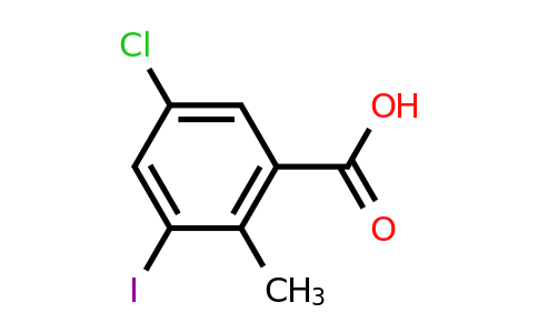 CAS 1549275-48-0 | 5-Chloro-3-iodo-2-methyl-benzoic acid