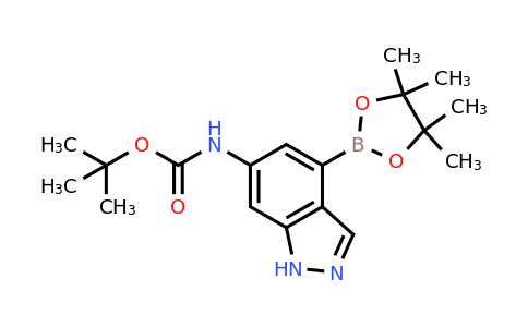 CAS 1549642-67-2 | tert-butyl N-[4-(tetramethyl-1,3,2-dioxaborolan-2-yl)-1H-indazol-6-yl]carbamate