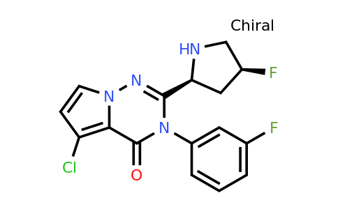 CAS 1549789-86-7 | 5-chloro-3-(3-fluorophenyl)-2-[(2S,4S)-4-fluoropyrrolidin-2-yl]-3H,4H-pyrrolo[2,1-f][1,2,4]triazin-4-one
