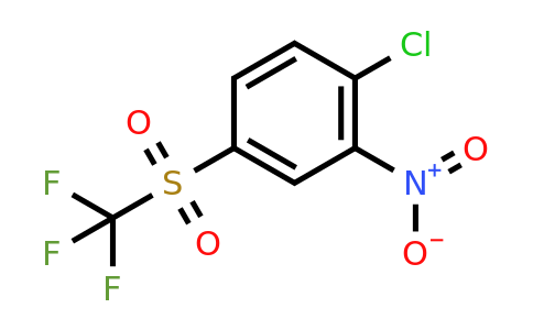 CAS 1550-27-2 | 1-chloro-2-nitro-4-trifluoromethanesulfonylbenzene