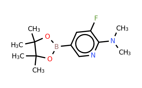 CAS 1550370-68-7 | 3-Fluoro-N,n-dimethyl-5-(4,4,5,5-tetramethyl-1,3,2-dioxaborolan-2-YL)pyridin-2-amine