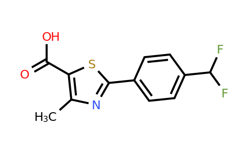 CAS 1550569-16-8 | 2-(4-(Difluoromethyl)phenyl)-4-methylthiazole-5-carboxylic acid