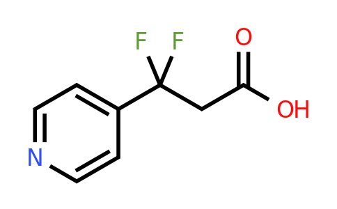 CAS 1550969-62-4 | 3,3-difluoro-3-(pyridin-4-yl)propanoic acid