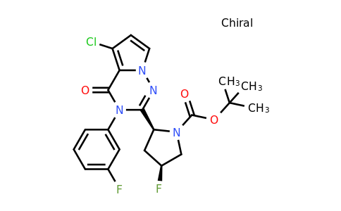 CAS 1551158-99-6 | tert-butyl (2S,4S)-2-[5-chloro-3-(3-fluorophenyl)-4-oxo-3H,4H-pyrrolo[2,1-f][1,2,4]triazin-2-yl]-4-fluoropyrrolidine-1-carboxylate