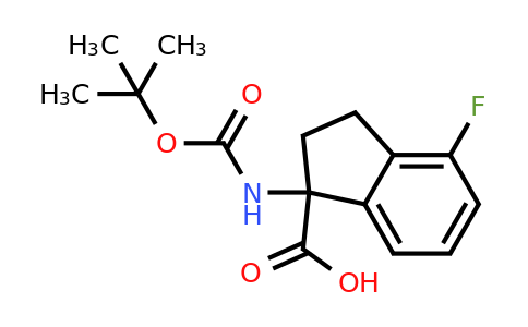 CAS 1551287-44-5 | 1-{[(tert-butoxy)carbonyl]amino}-4-fluoro-2,3-dihydro-1H-indene-1-carboxylic acid