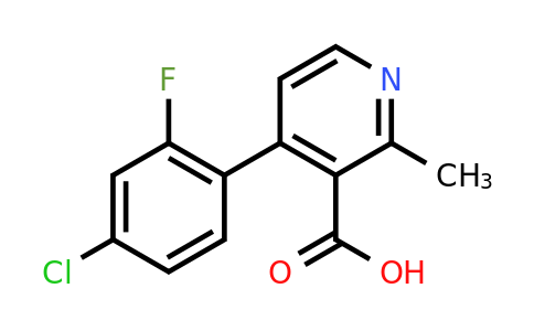 CAS 1551407-47-6 | 4-(4-chloro-2-fluorophenyl)-2-methylpyridine-3-carboxylic acid