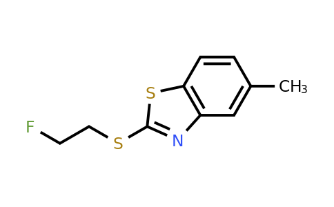 CAS 155559-65-2 | 2-[(2-Fluoroethyl)sulfanyl]-5-methyl-1,3-benzothiazole