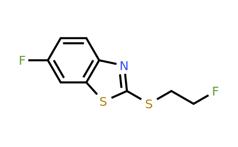 CAS 155559-71-0 | 6-Fluoro-2-[(2-fluoroethyl)sulfanyl]-1,3-benzothiazole