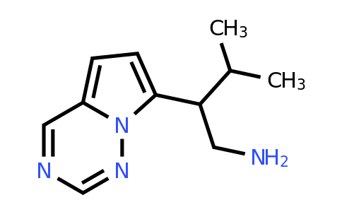 CAS 1555627-81-0 | 3-methyl-2-{pyrrolo[2,1-f][1,2,4]triazin-7-yl}butan-1-amine