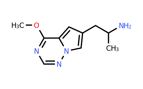 CAS 1555667-17-8 | 1-{4-methoxypyrrolo[2,1-f][1,2,4]triazin-6-yl}propan-2-amine