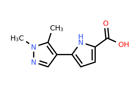 CAS 1555765-84-8 | 5-(1,5-Dimethyl-1H-pyrazol-4-yl)-1H-pyrrole-2-carboxylic acid
