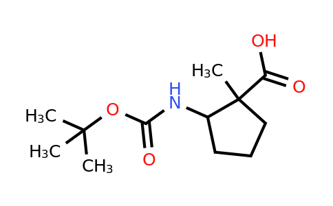 CAS 1555873-76-1 | 2-tert-Butoxycarbonylamino-1-methyl-cyclopentanecarboxylic acid