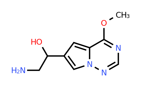 CAS 1556653-27-0 | 2-amino-1-{4-methoxypyrrolo[2,1-f][1,2,4]triazin-6-yl}ethan-1-ol