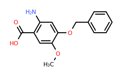 CAS 155666-33-4 | 2-Amino-4-benzyloxy-5-methoxy-benzoic acid