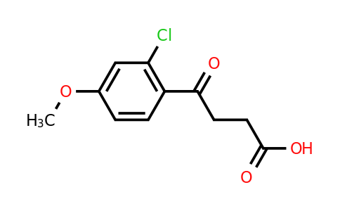 CAS 15572-03-9 | 4-(2-chloro-4-methoxyphenyl)-4-oxobutanoic acid