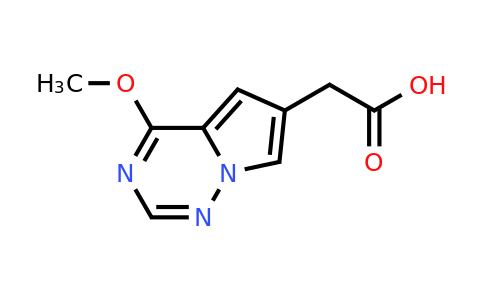 CAS 1558306-70-9 | 2-{4-methoxypyrrolo[2,1-f][1,2,4]triazin-6-yl}acetic acid