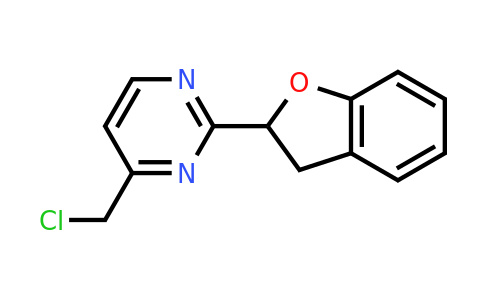 CAS 1558386-32-5 | 4-(Chloromethyl)-2-(2,3-dihydro-1-benzofuran-2-yl)pyrimidine