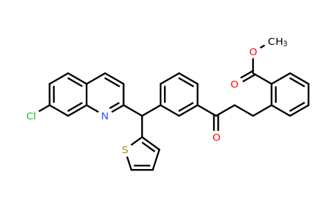 CAS 1558408-66-4 | Methyl 2-(3-(3-((7-chloroquinolin-2-yl)(thiophen-2-yl)methyl)phenyl)-3-oxopropyl)benzoate