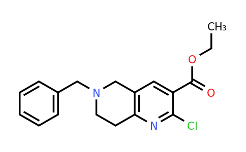 CAS 156365-68-3 | ethyl 6-benzyl-2-chloro-7,8-dihydro-5H-1,6-naphthyridine-3-carboxylate
